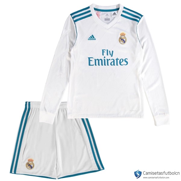 Camiseta Real Madrid Primera equipo ML Niño 2017-18